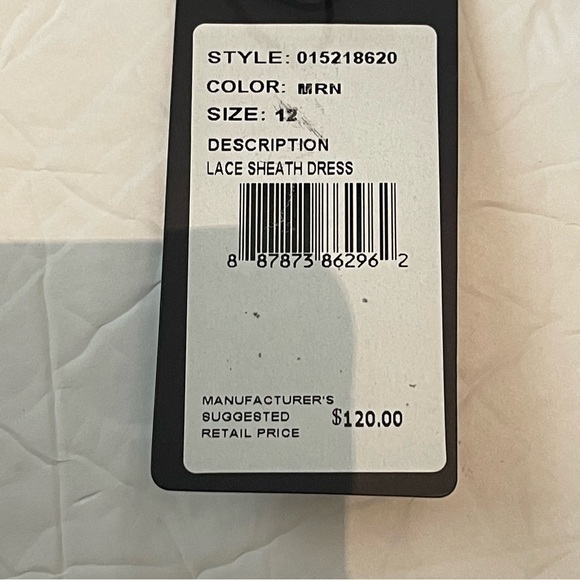 Anthropologie Adrianna Papell Cobalt Blue Lace Holiday Party Event Dress NWT - Picture 11 of 14